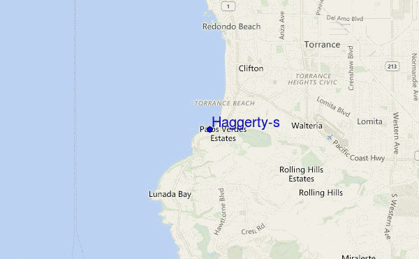 mapa de localização de Haggerty's