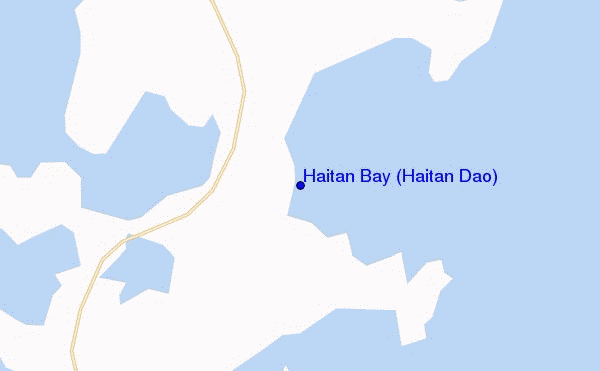 mapa de localização de Haitan Bay (Haitan Dao)