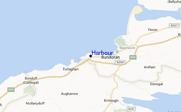 mapa de localização de Harbour