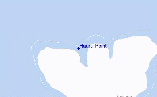 mapa de localização de Hauru Point