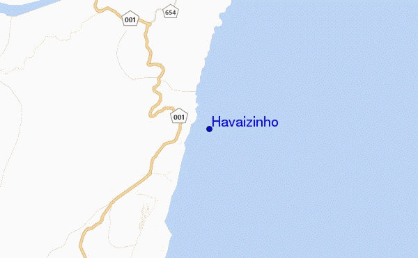 mapa de localização de Havaizinho