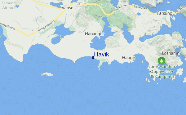 mapa de localização de Havik