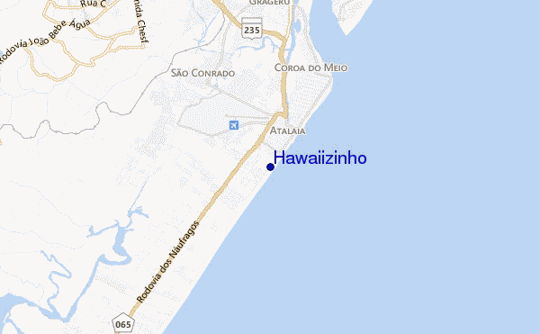 mapa de localização de Hawaiizinho