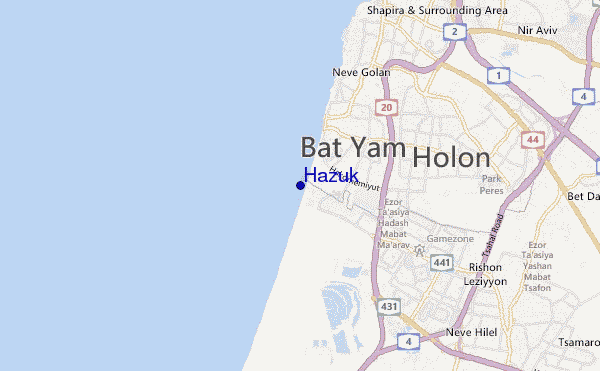 mapa de localização de Hazuk