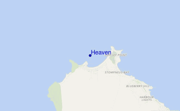 mapa de localização de Heaven