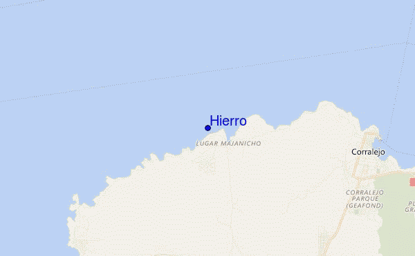 mapa de localização de Hierro
