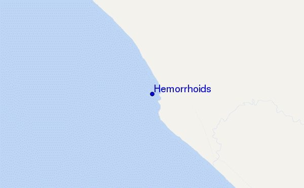 mapa de localização de Hemorrhoids