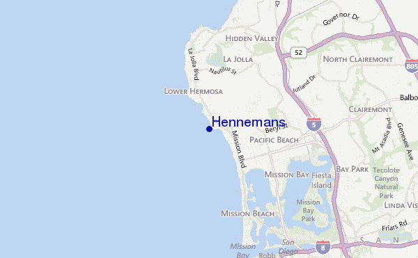 mapa de localização de Hennemans