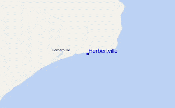 mapa de localização de Herbertville