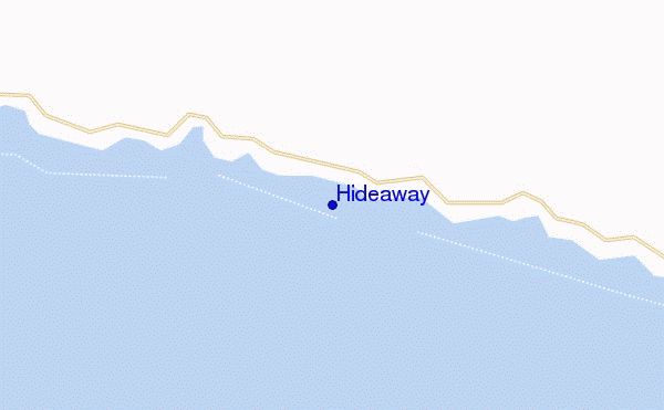 mapa de localização de Hideaway