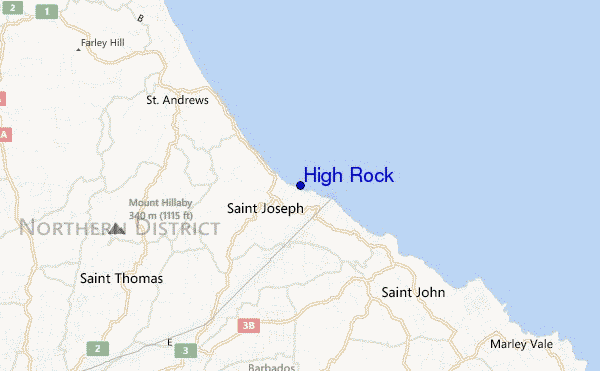 mapa de localização de High Rock