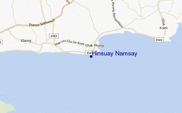 mapa de localização de Hinsuay Namsay
