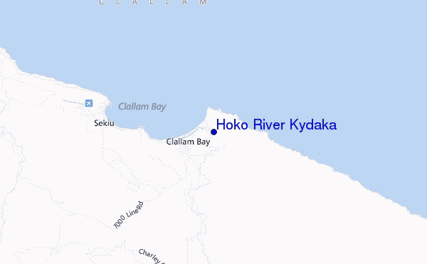 mapa de localização de Hoko River Kydaka