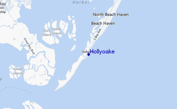 mapa de localização de Hollyoake