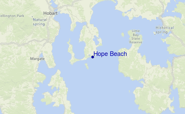 Hope Beach Location Map