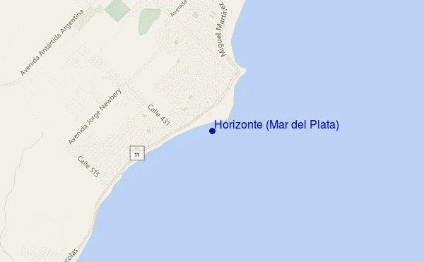 mapa de localização de Horizonte (Mar del Plata)