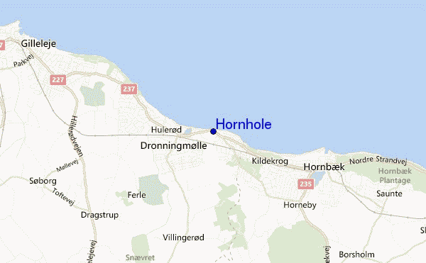 mapa de localização de Hornhole