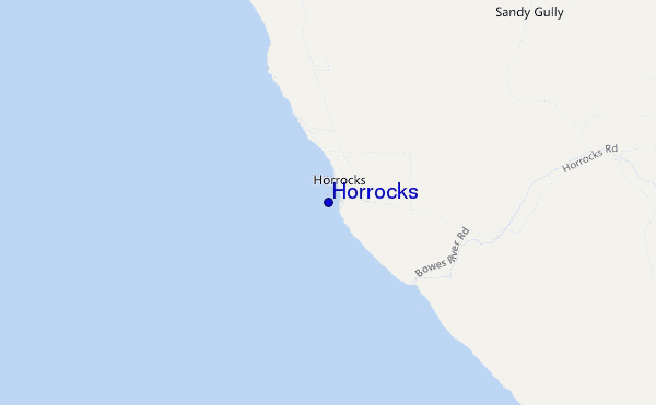 mapa de localização de Horrocks