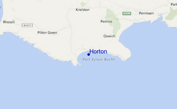 mapa de localização de Horton