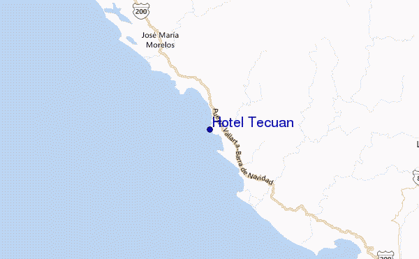 Hotel Tecuan Location Map