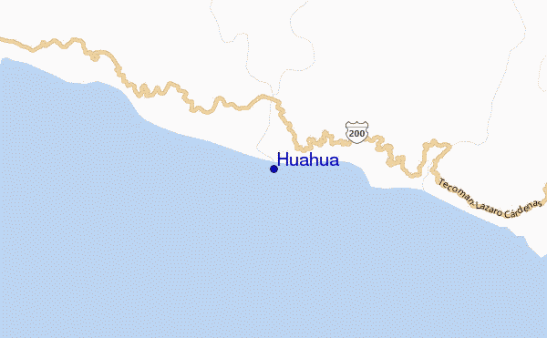 mapa de localização de Huahua