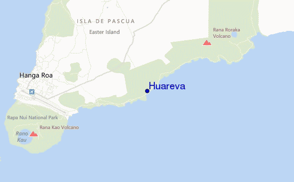 mapa de localização de Huareva