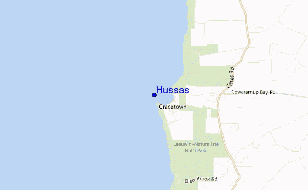 mapa de localização de Hussas
