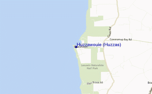 mapa de localização de Huzzawouie (Huzzas)