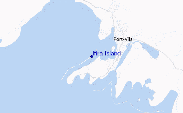 mapa de localização de Ifira Island