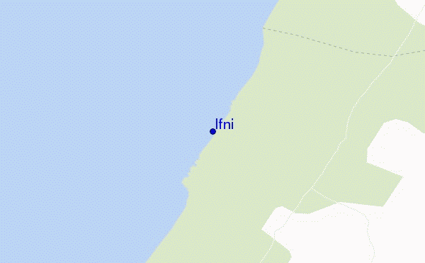 mapa de localização de Ifni