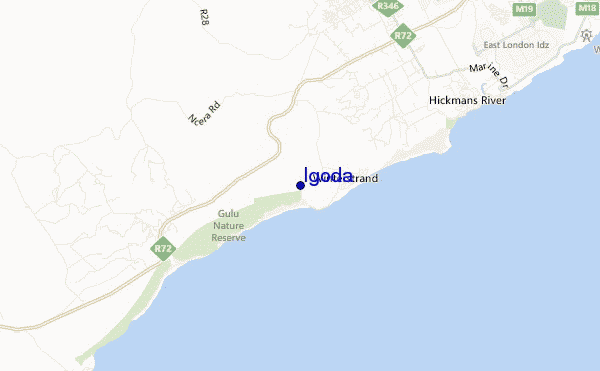 mapa de localização de Igoda