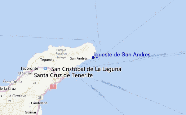 Igueste de San Andres Location Map