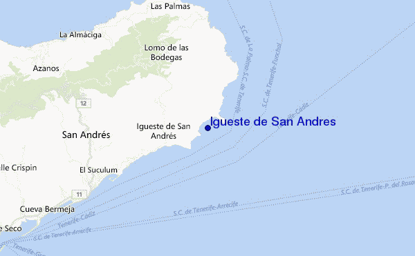 mapa de localização de Igueste de San Andres