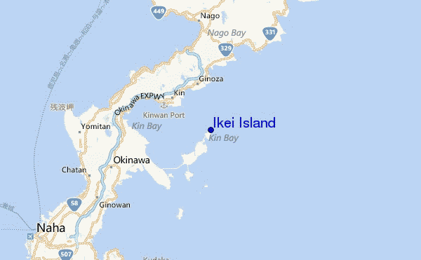 Ikei Island Location Map