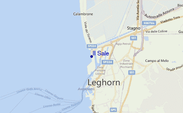 mapa de localização de Il Sale