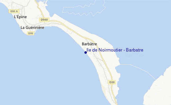 mapa de localização de Ile de Noirmoutier - Barbatre