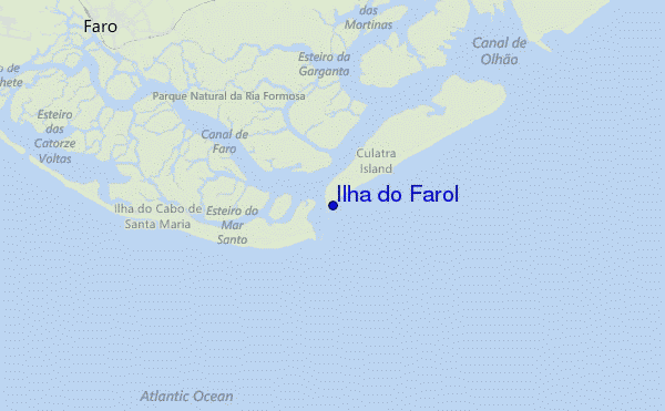 mapa de localização de Ilha do Farol