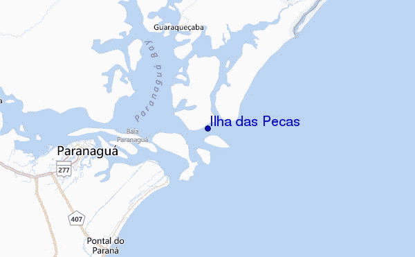 Ilha das Pecas Location Map