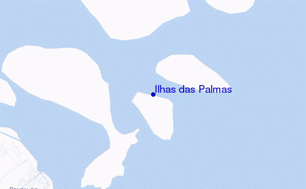 mapa de localização de Ilhas das Palmas