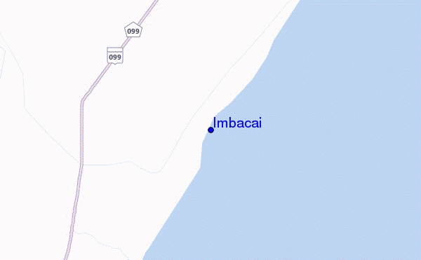 mapa de localização de Imbacai