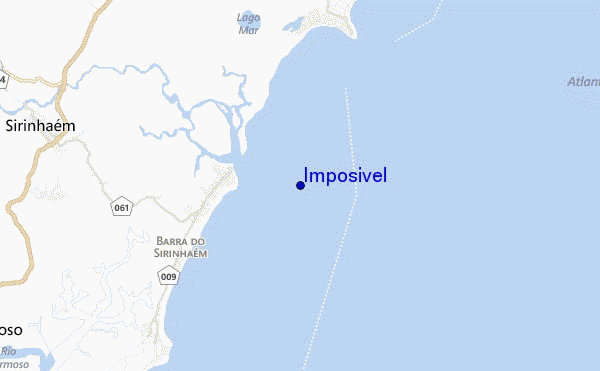 mapa de localização de Imposivel
