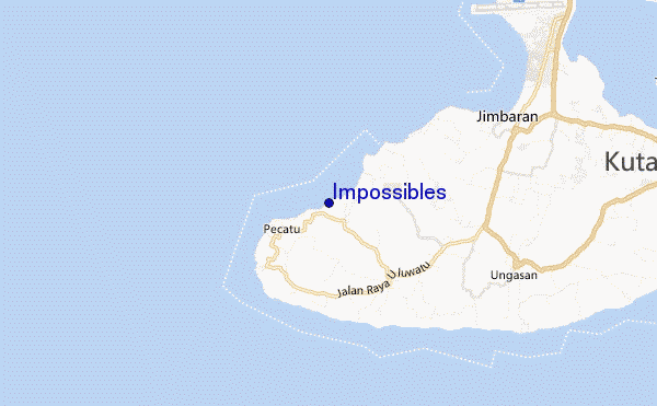 mapa de localização de Impossibles