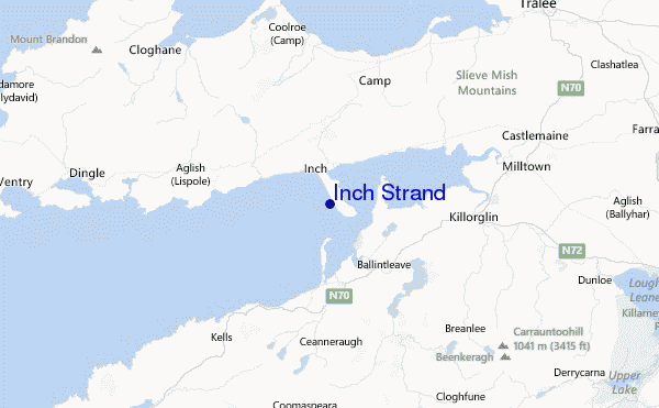 Inch Strand Location Map