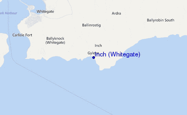 mapa de localização de Inch (Whitegate)