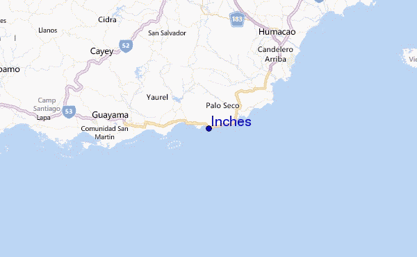 Inches Location Map