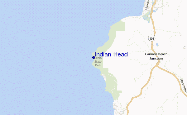mapa de localização de Indian Head
