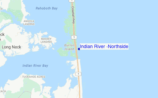 mapa de localização de Indian River (Northside)