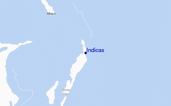 mapa de localização de Indicas