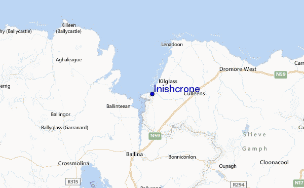 Inishcrone Location Map