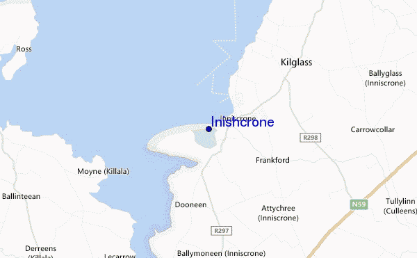 mapa de localização de Inishcrone